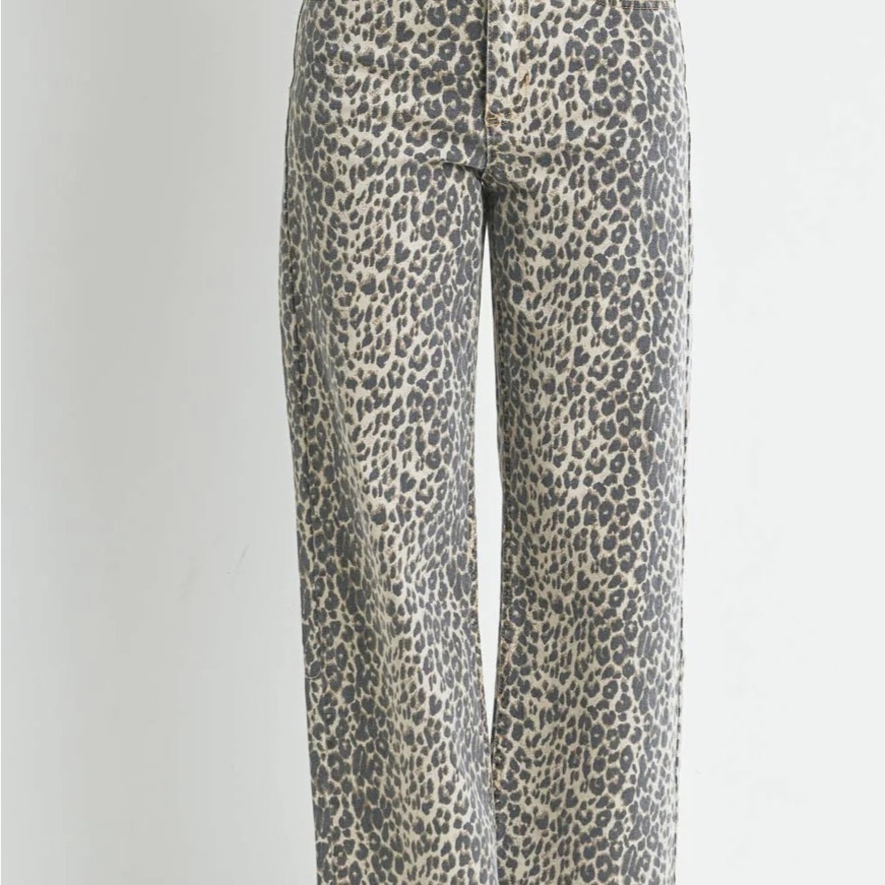 JBD High Rise Leopard Print Women's Jeans 24 - Picture 5 of 5